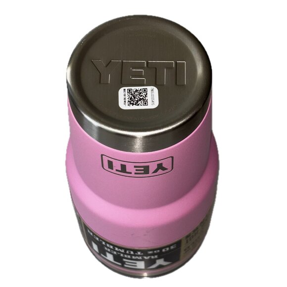 YETI RAMBLER® 30oz  Vacuum Insulated Cup Tumbler Magslider Lid Pink NWT - Picture 8 of 10